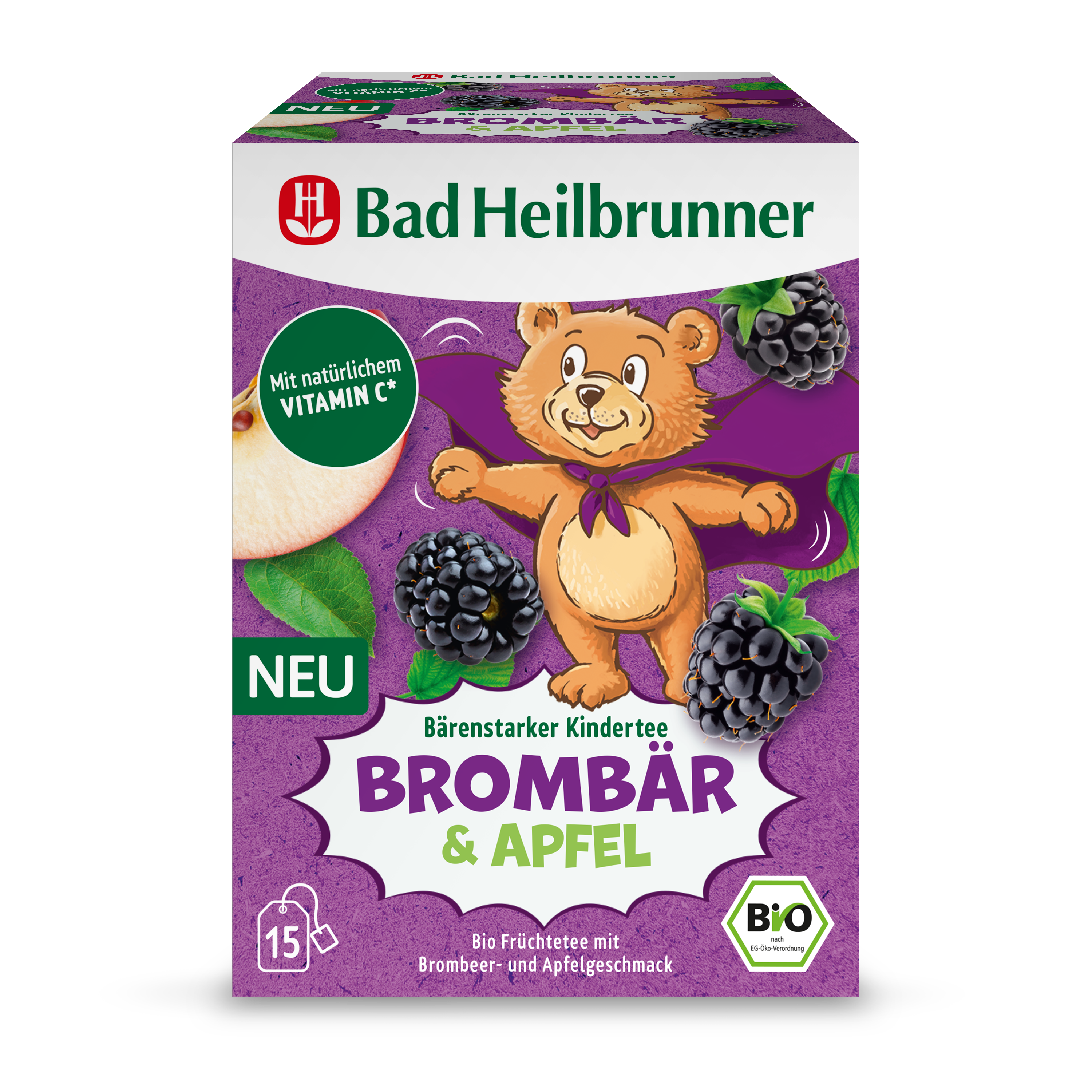 Bio Bärenstarker Kindertee - Brombär & Apfel