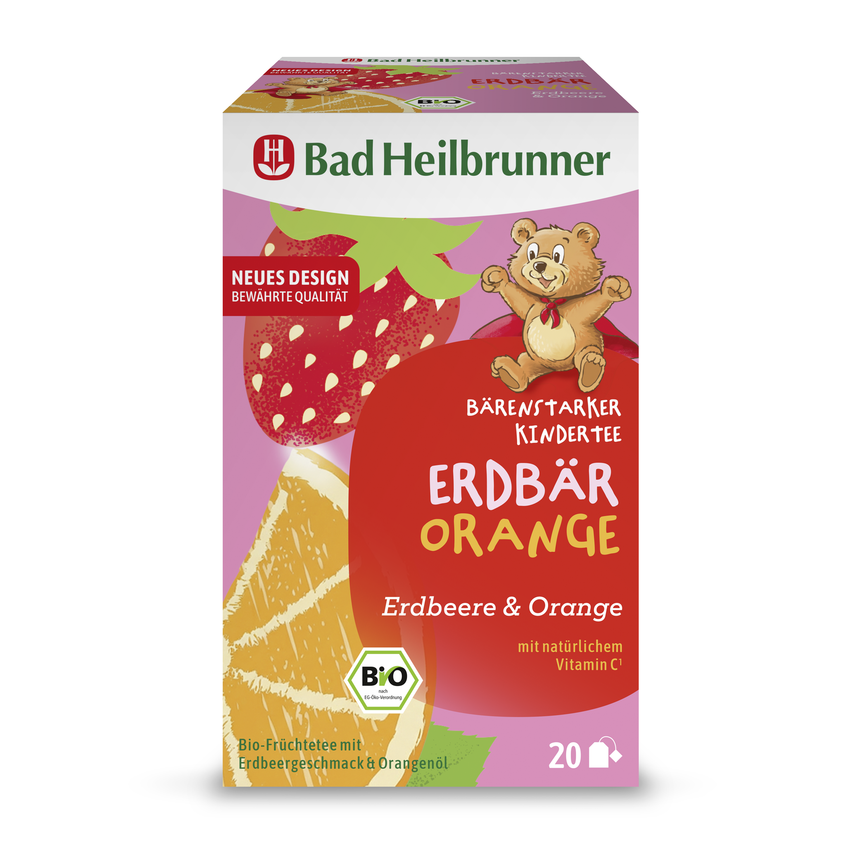 Bio Bärenstarker Kindertee - Erdbär & Orange
