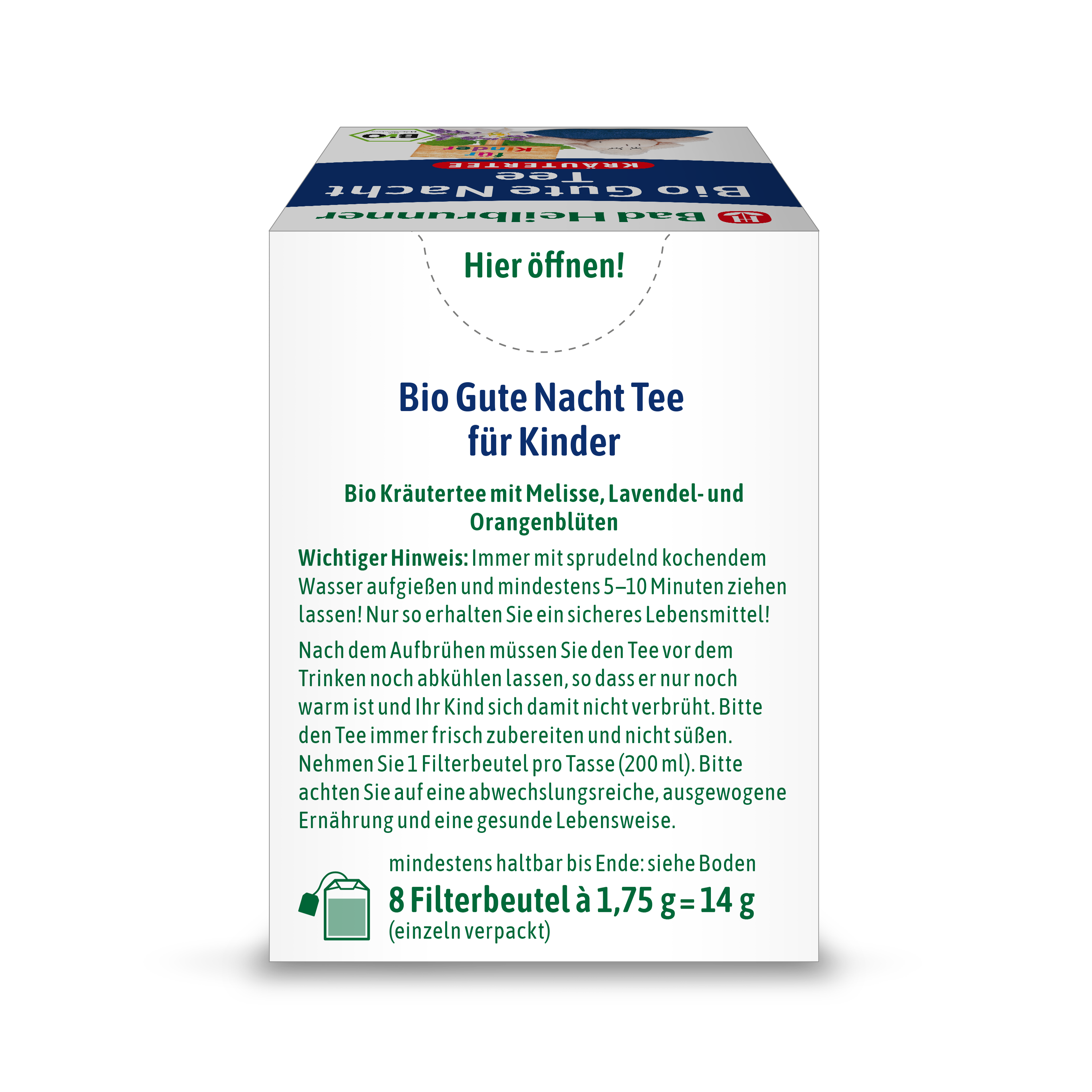 Bio Gute Nacht Tee für Kinder