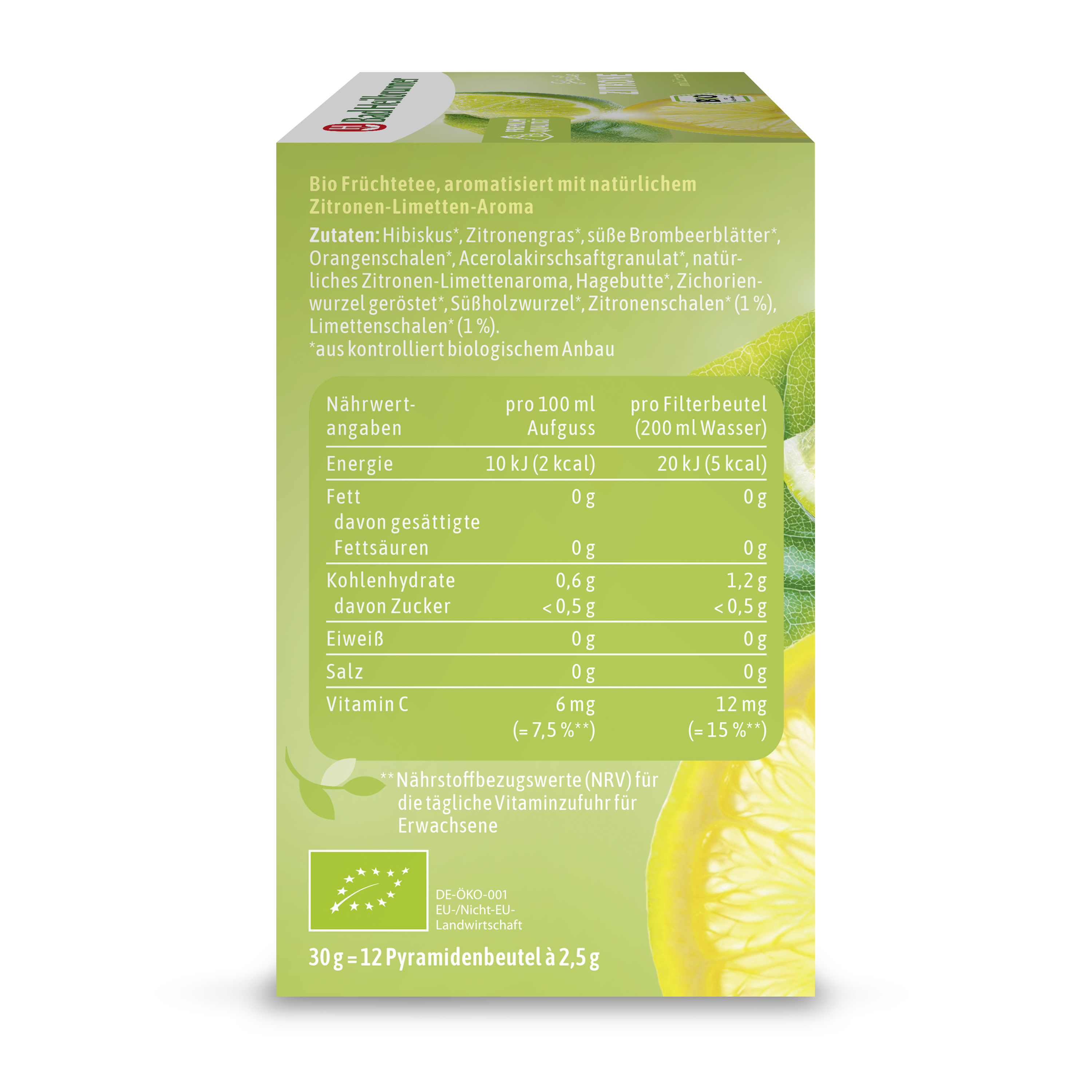 Bio Heiße Zitrone mit Limette