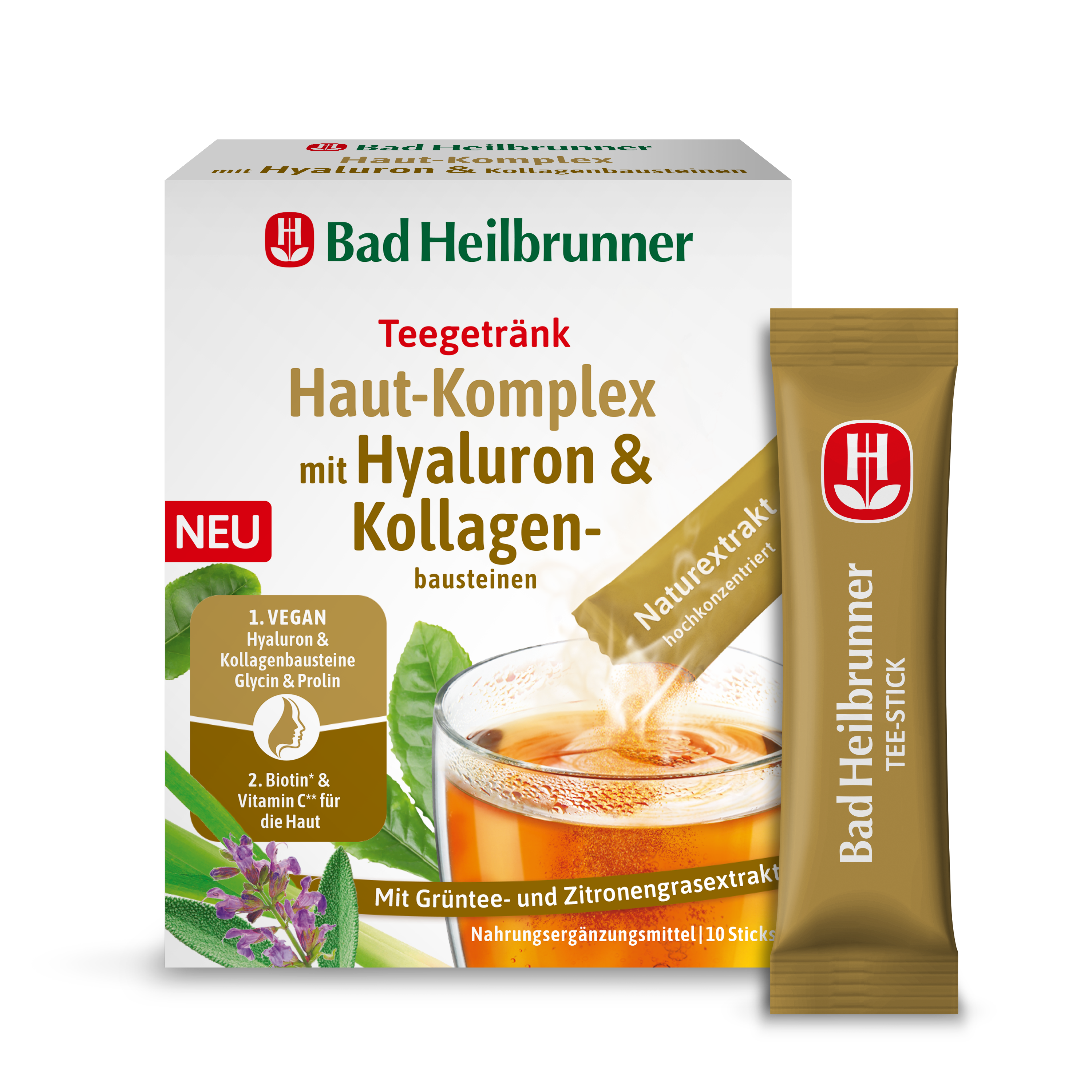 Teegetränk Haut-Komplex mit Hyaluron & Kollagenbausteinen