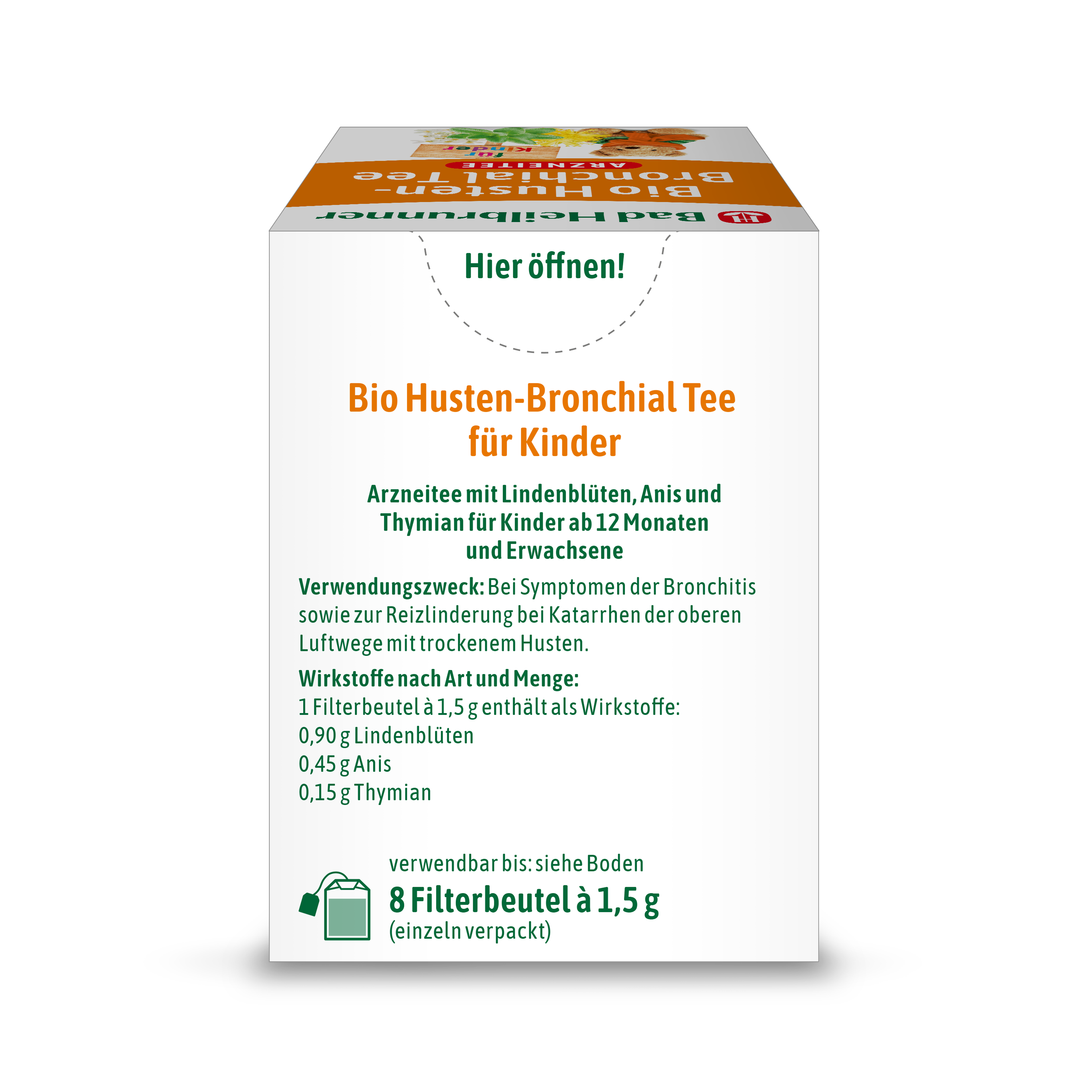 Organic Cough-Bronchial Tea for Children